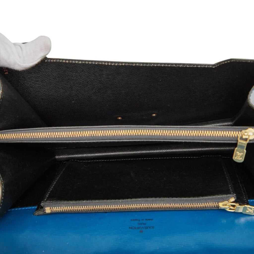 Louis Vuitton Epi Toledo Blue Leather Handbag