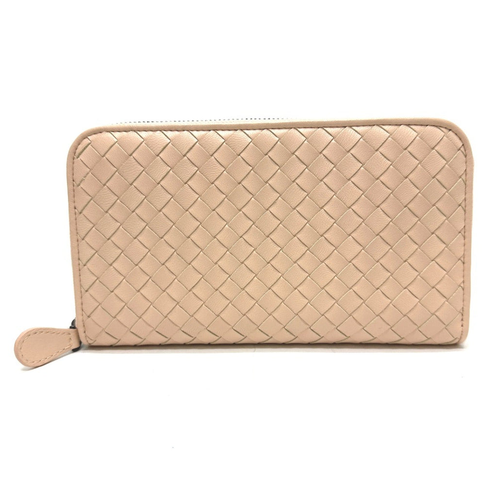 Bottega Veneta Pink Leather Long Wallet (Bi-Fold)