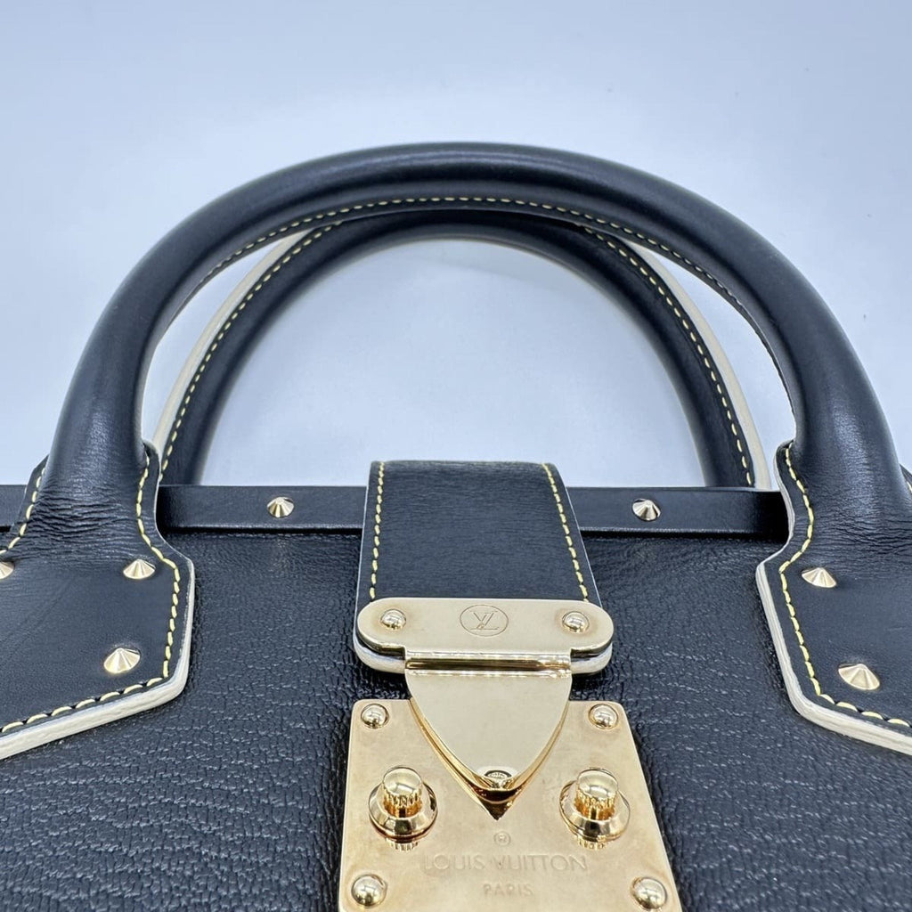 Louis Vuitton Black Suhali Leather Handbag