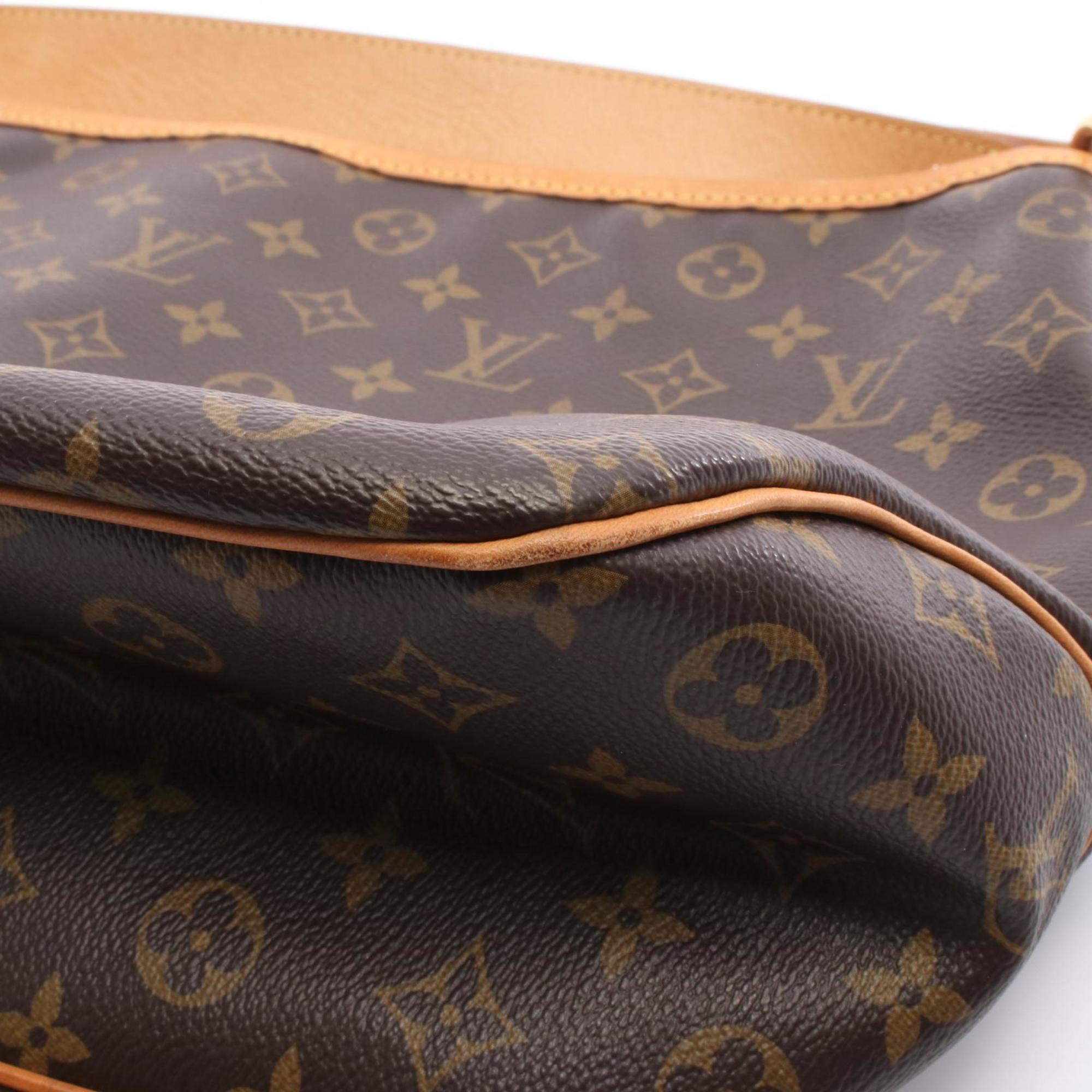 Louis Vuitton Brown Monogram Coated Canvas Leather Shoulder Bag