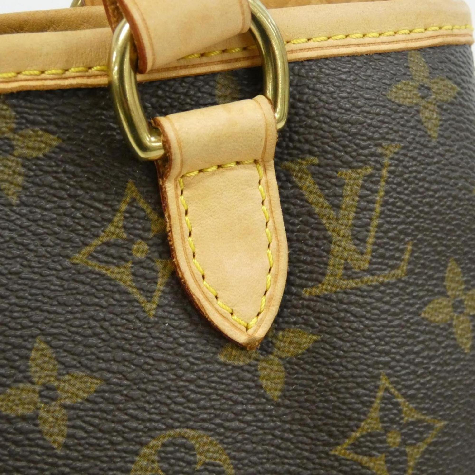 Louis Vuitton Brown Coated Canvas Handbag