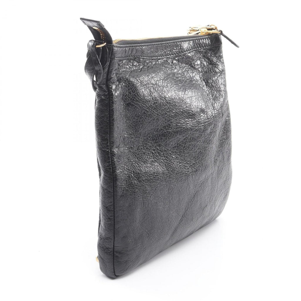 Balenciaga Black Leather Handbag Shoulder
