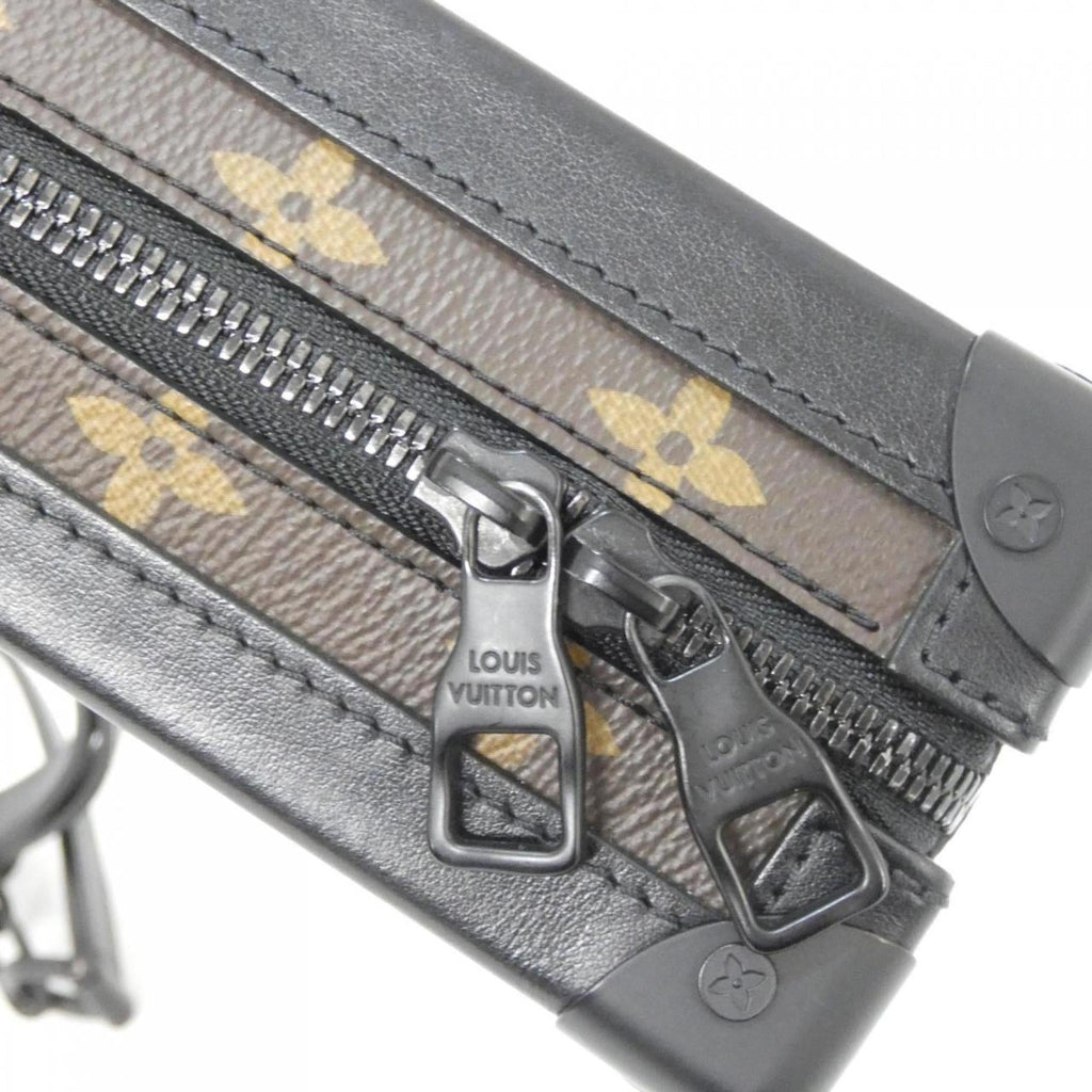 Louis Vuitton Black Jaune Yellow Coated Canvas Shoulder Bag