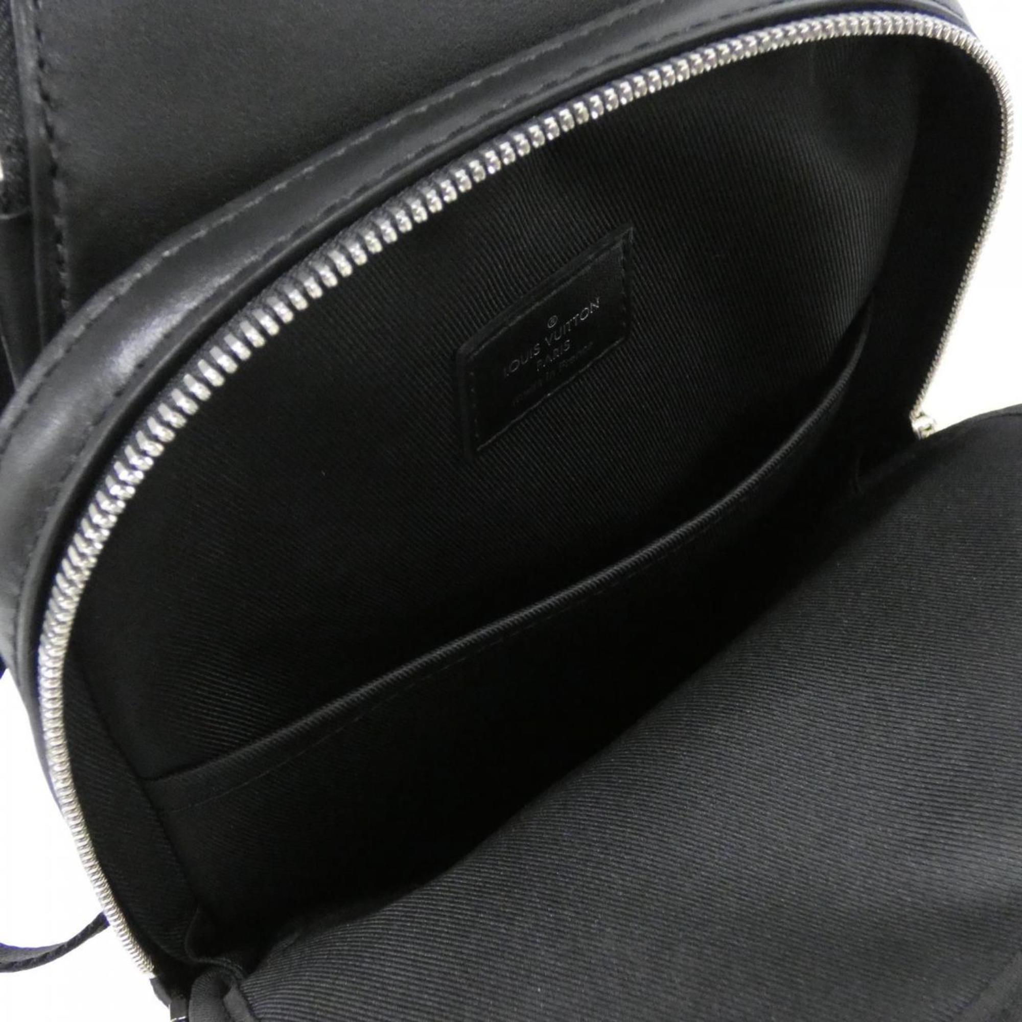 Louis Vuitton Black Marron Coated Canvas Shoulder Bag