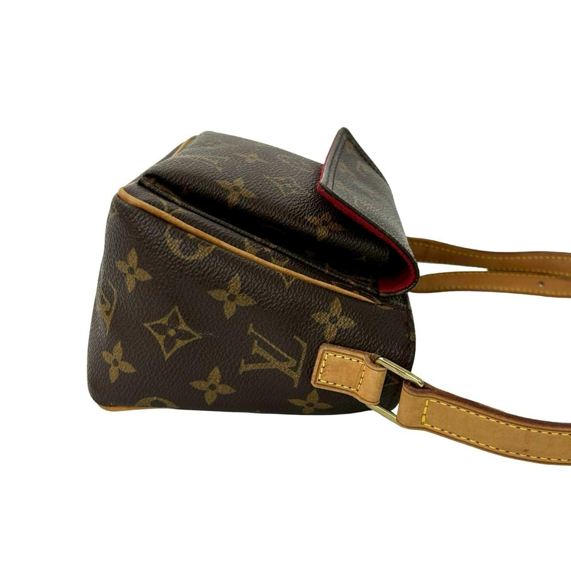 Louis Vuitton Brown Leather Pvc Pochette Shoulder Bag