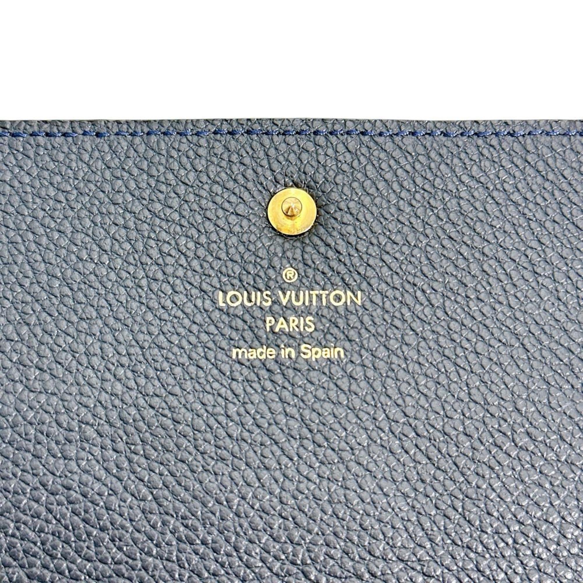 Louis Vuitton Infini Navy Monogram Empreinte Long Wallet (Tri-Fold)
