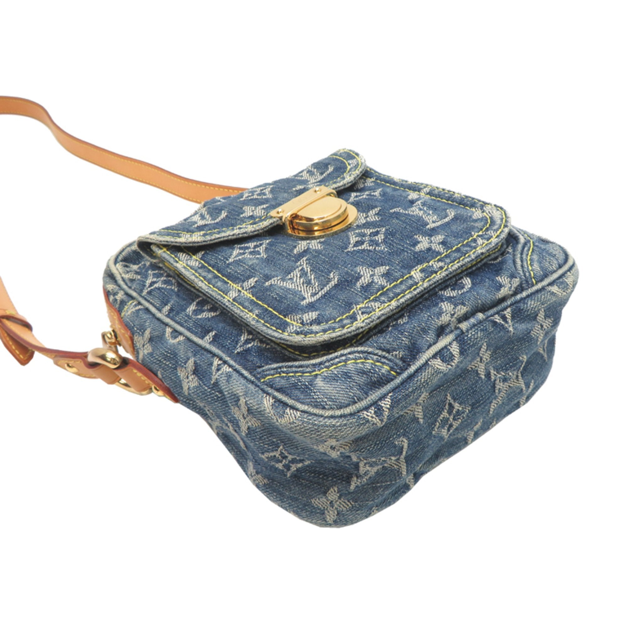 Louis Vuitton Blue Monogram Denim Shoulder Bag