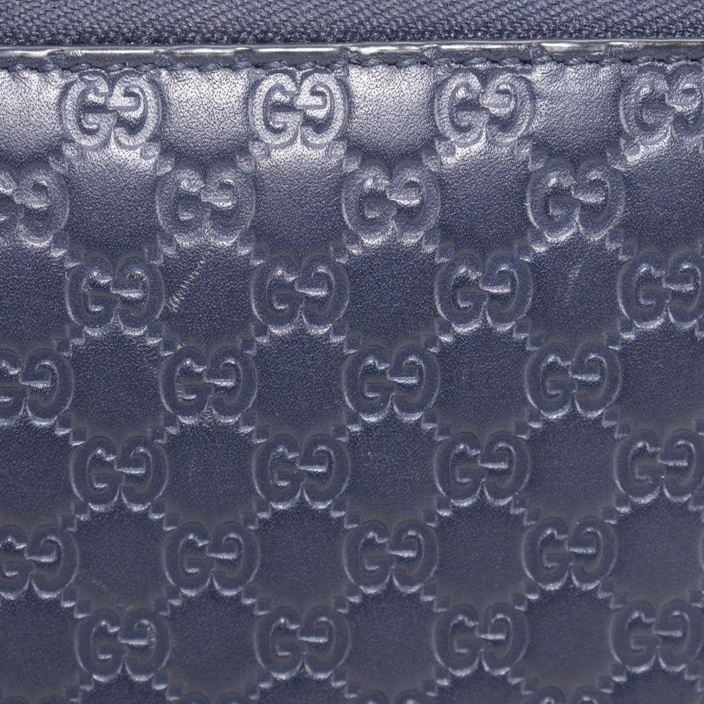 Gucci Black Leather Long Wallet (Bi-Fold) (Pre-Owned)
