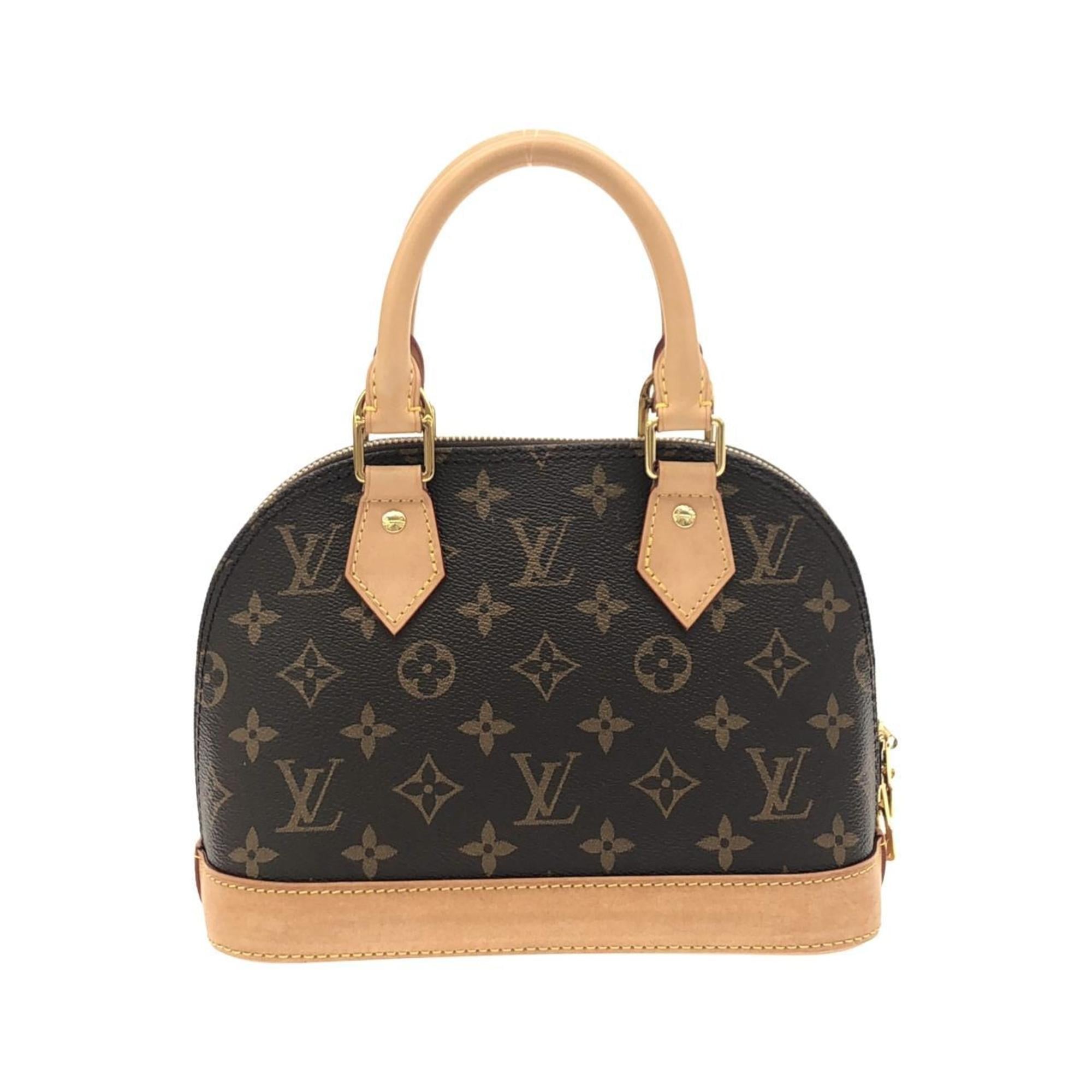 Louis Vuitton Marron Coated Canvas Handbag