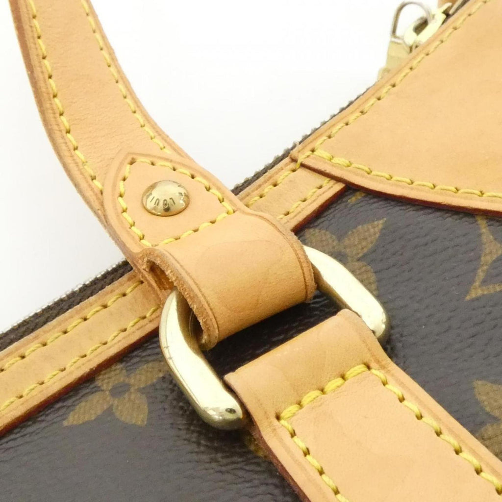 Louis Vuitton Brown Coated Canvas Handbag