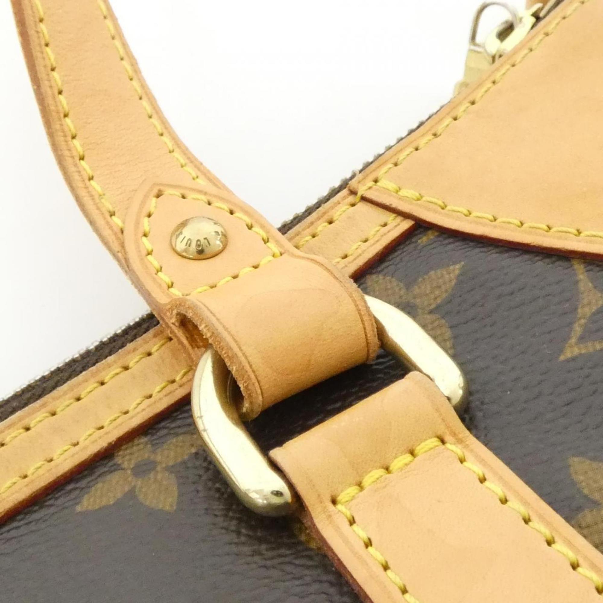 Louis Vuitton Brown Coated Canvas Handbag