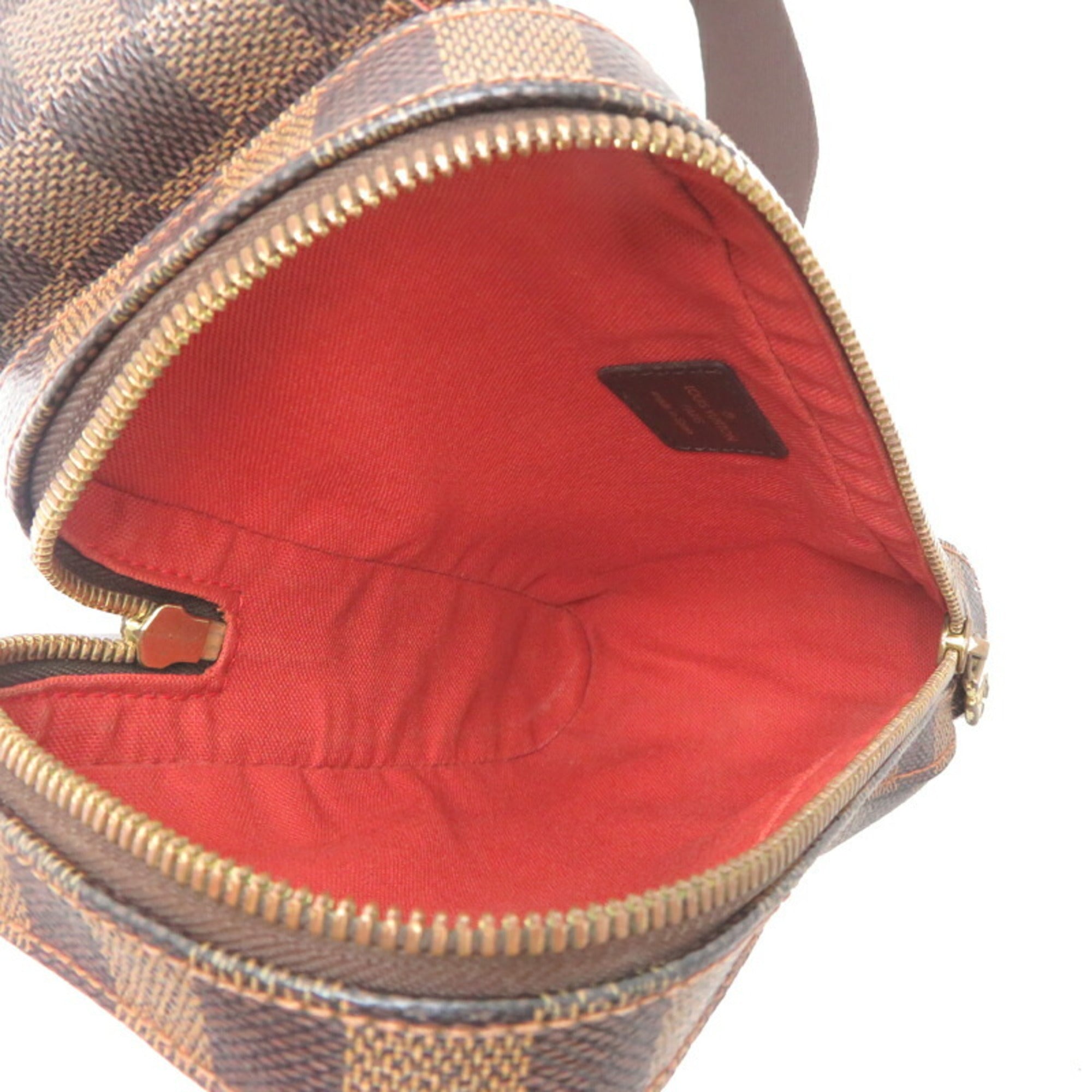 Louis Vuitton Damier Brown Damier Canvas Galle Leather Sling Bag