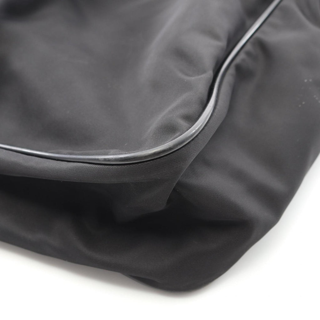Prada Black Nylon Leather Shoulder Bag