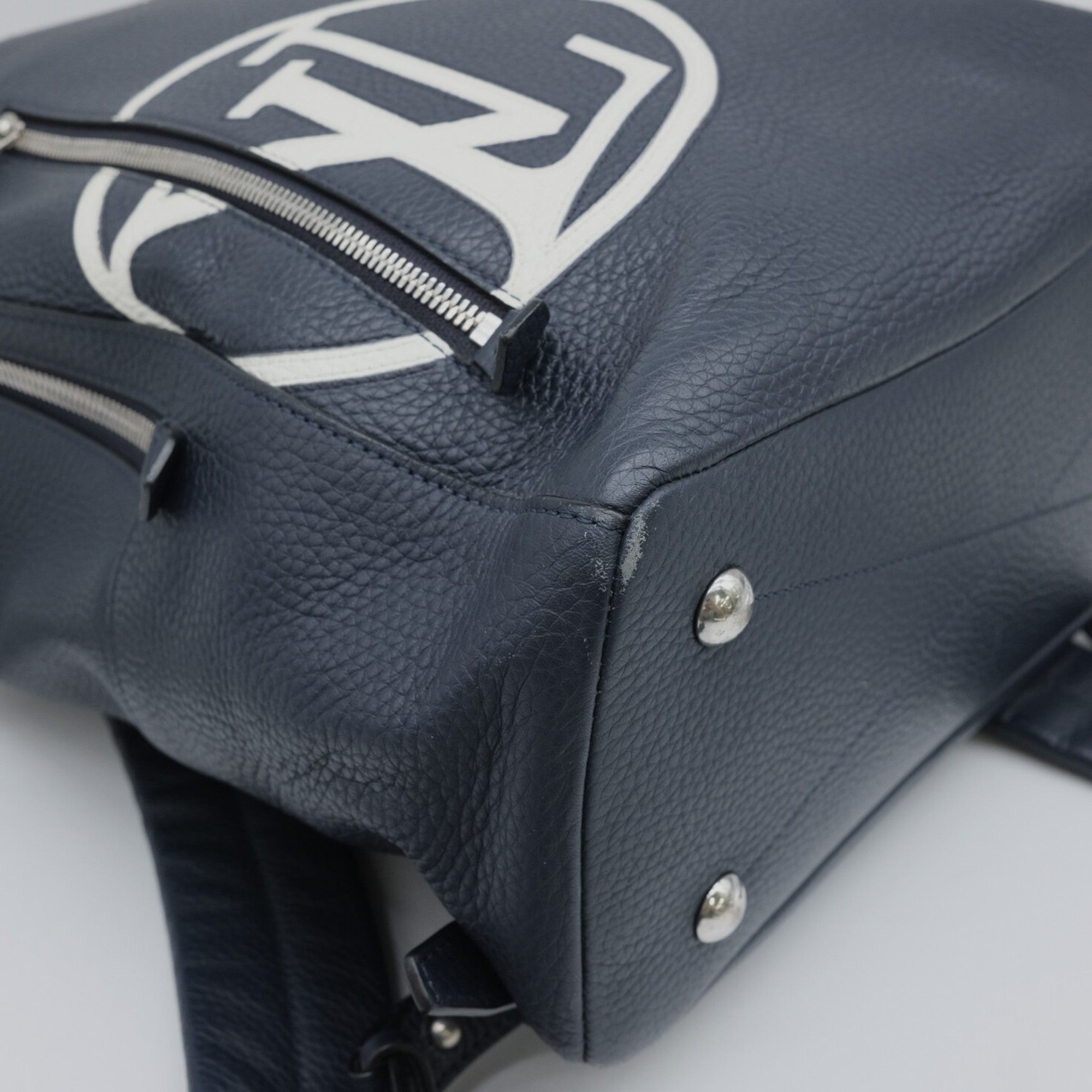 Louis Vuitton Dark Navy Leather Backpack