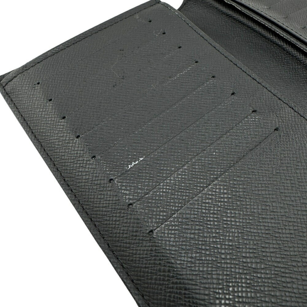 Louis Vuitton Black Leather Long Wallet