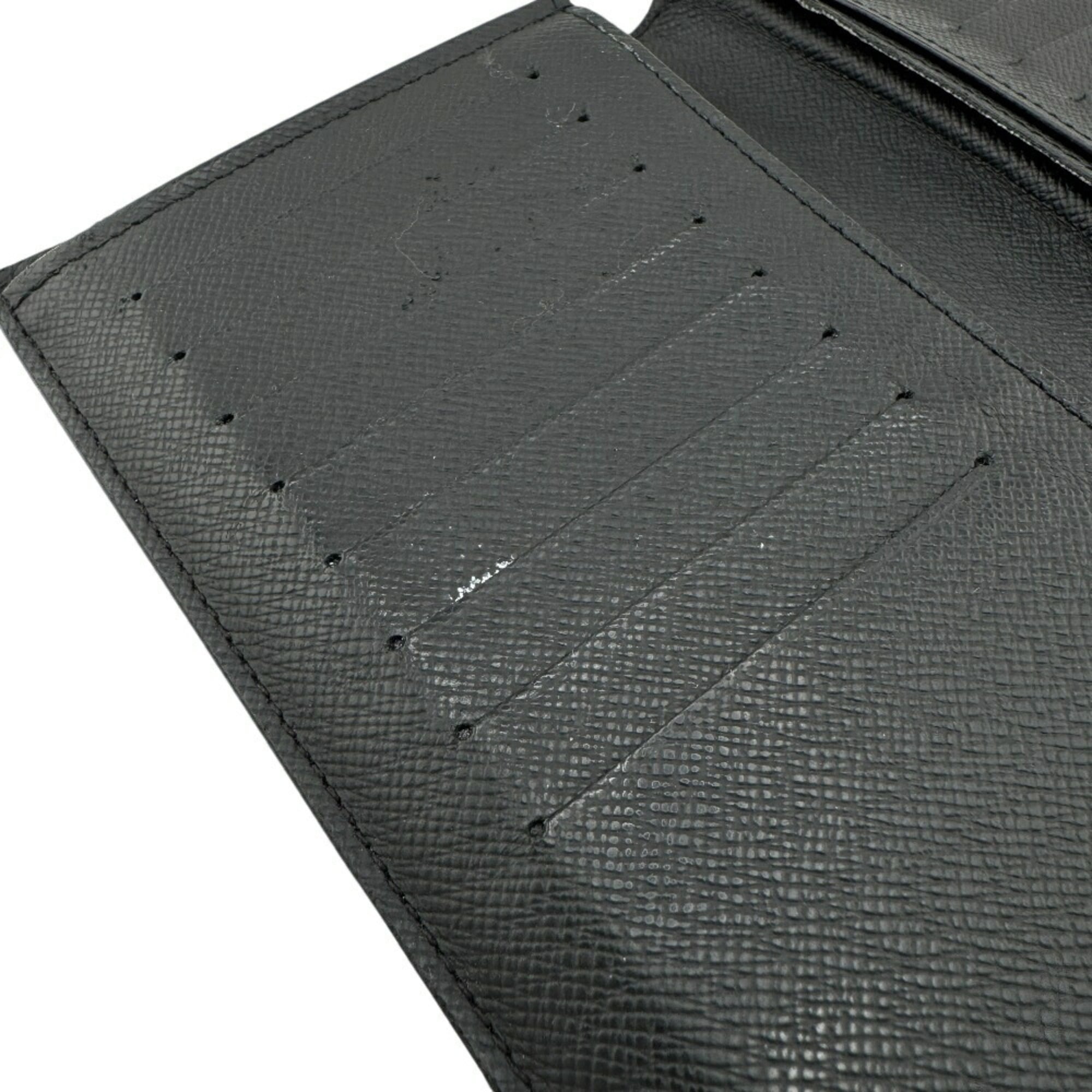 Louis Vuitton Black Leather Long Wallet