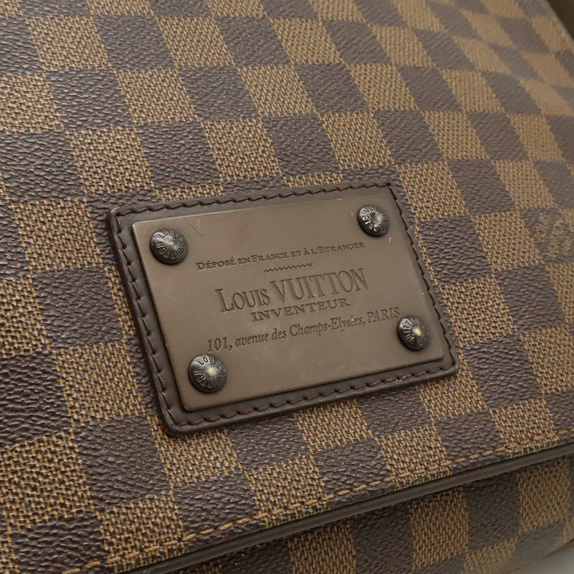 Louis Vuitton Brown Damier Canvas Pvc Shoulder Bag