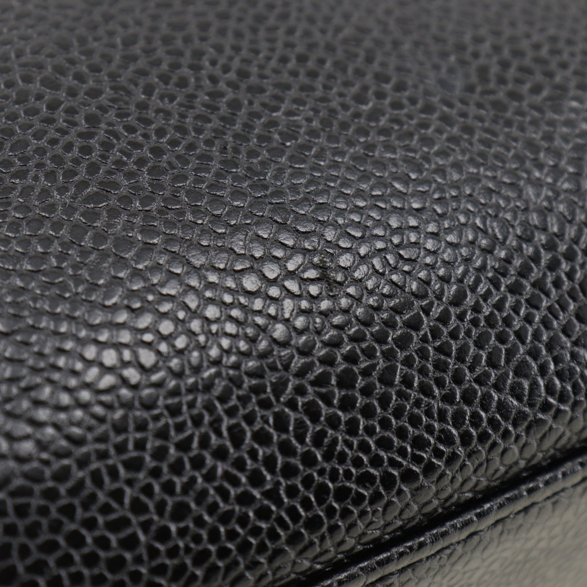 Chanel Black Caviar Leather Handbag