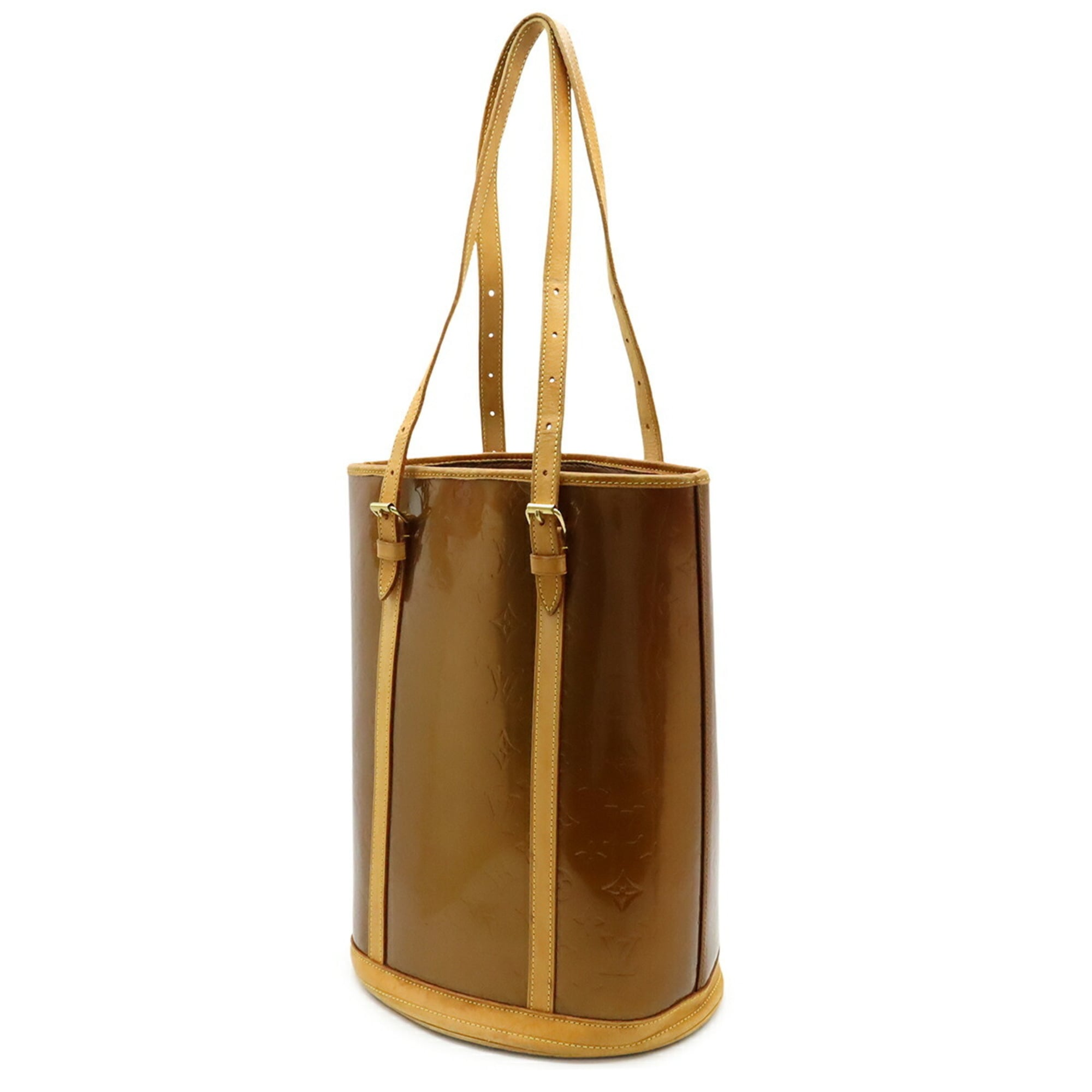 Louis Vuitton Brown Leather Shoulder Bag Tote Bag