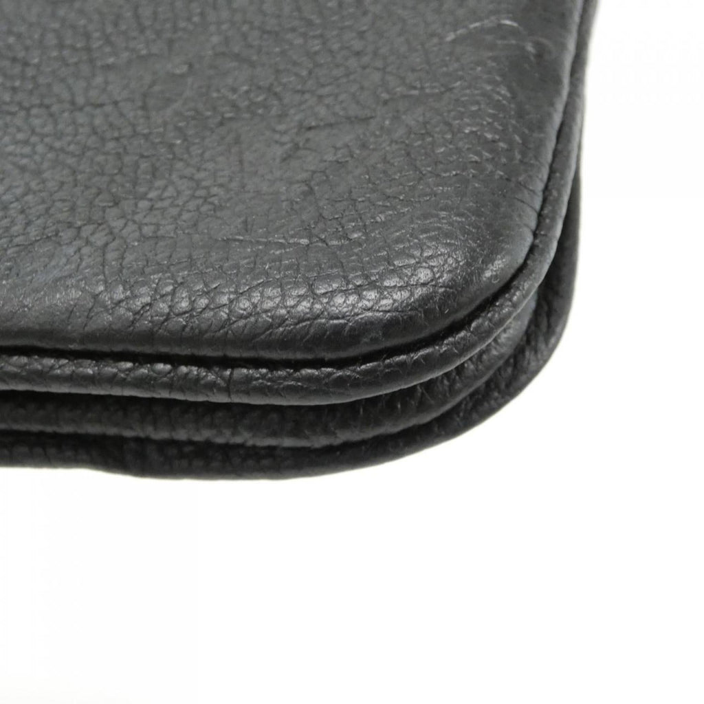 Louis Vuitton Black Leather Pochette Shoulder Bag