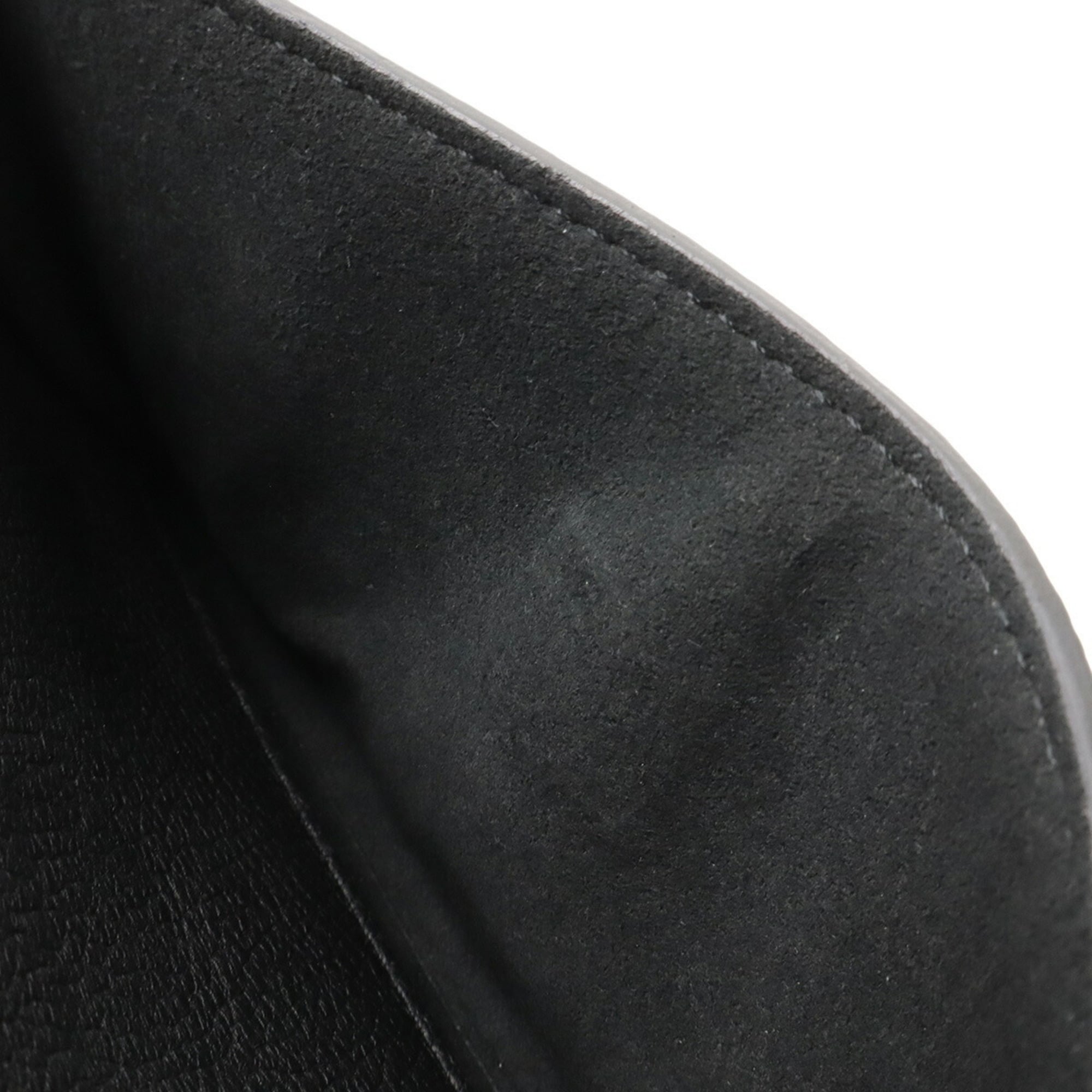 Louis Vuitton Noir Leather Clutch Bag Pochette Shoulder Bag
