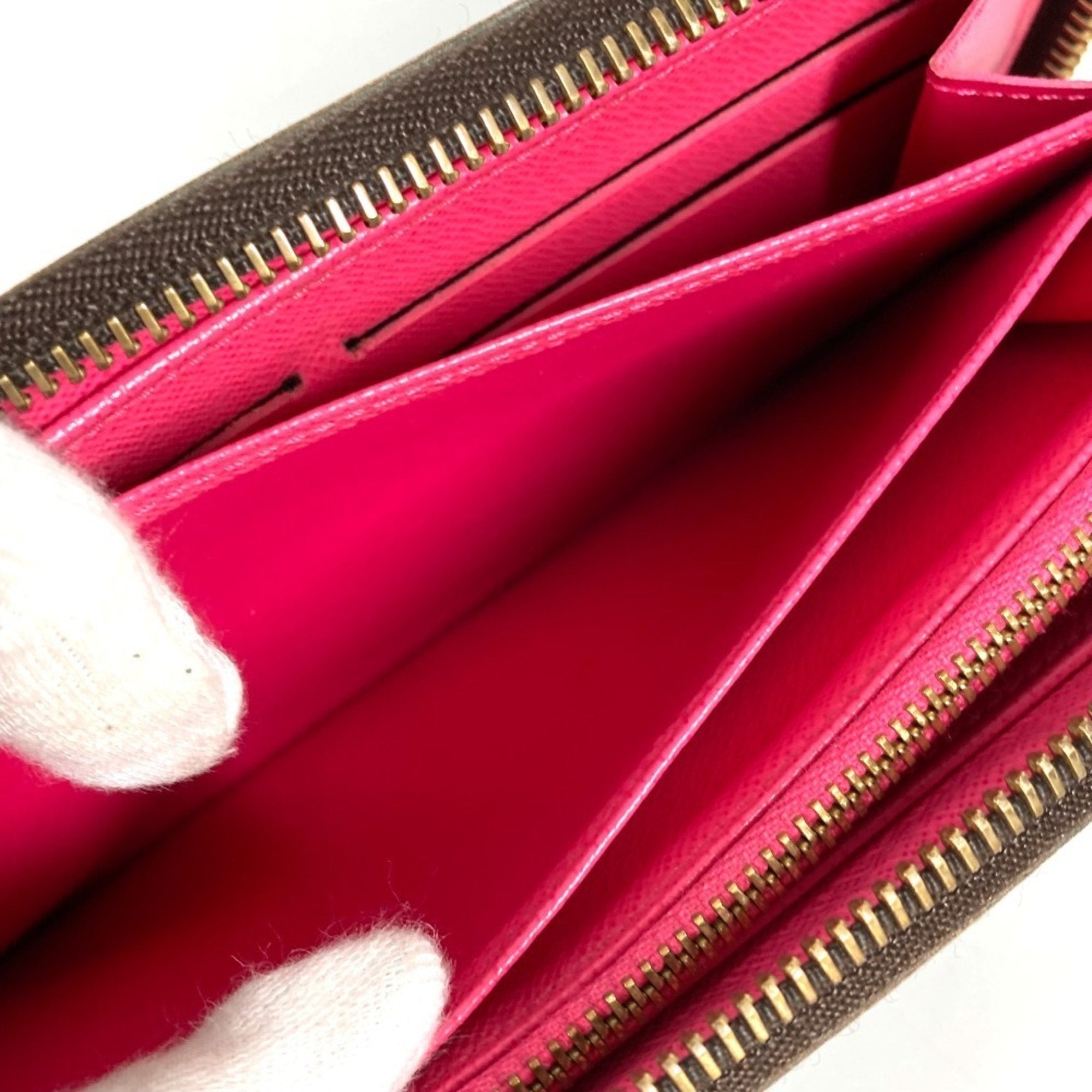 Louis Vuitton Monogram Brown Monogram Pink Monogram Long Wallet