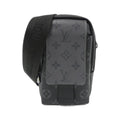 Louis Vuitton Black Coated Canvas Handbag Pouch Shoulder Bag