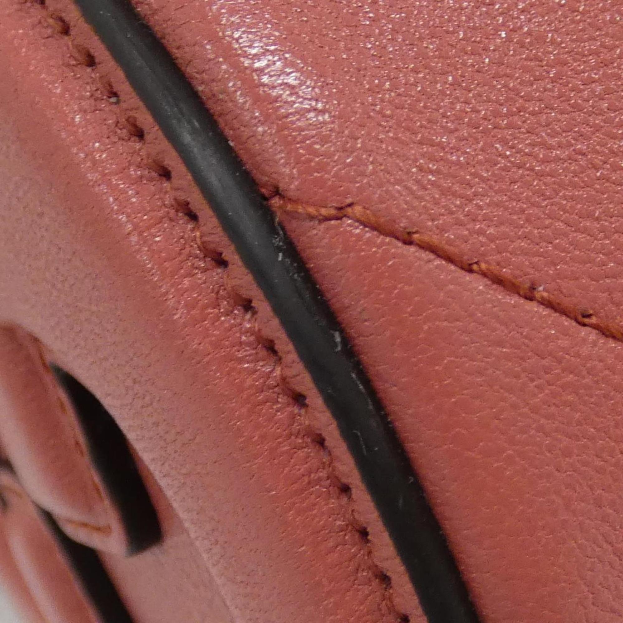 Gucci Pink Leather Shoulder Bag (Pre-Owned)