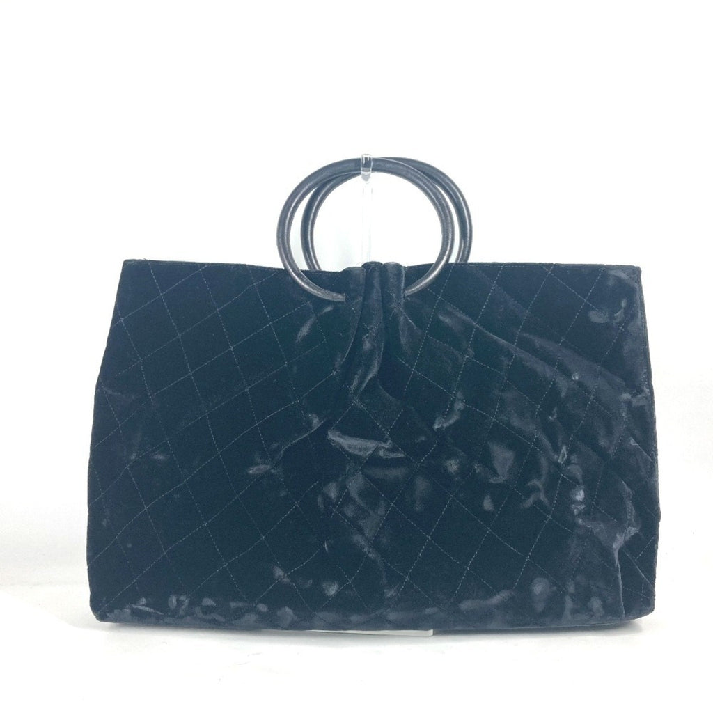 Chanel Black Leather Handbag Tote Bag