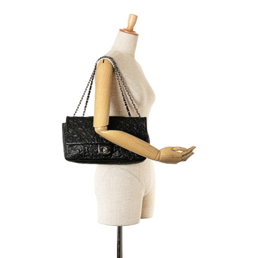 Chanel Black Leather Handbag Shoulder Bag