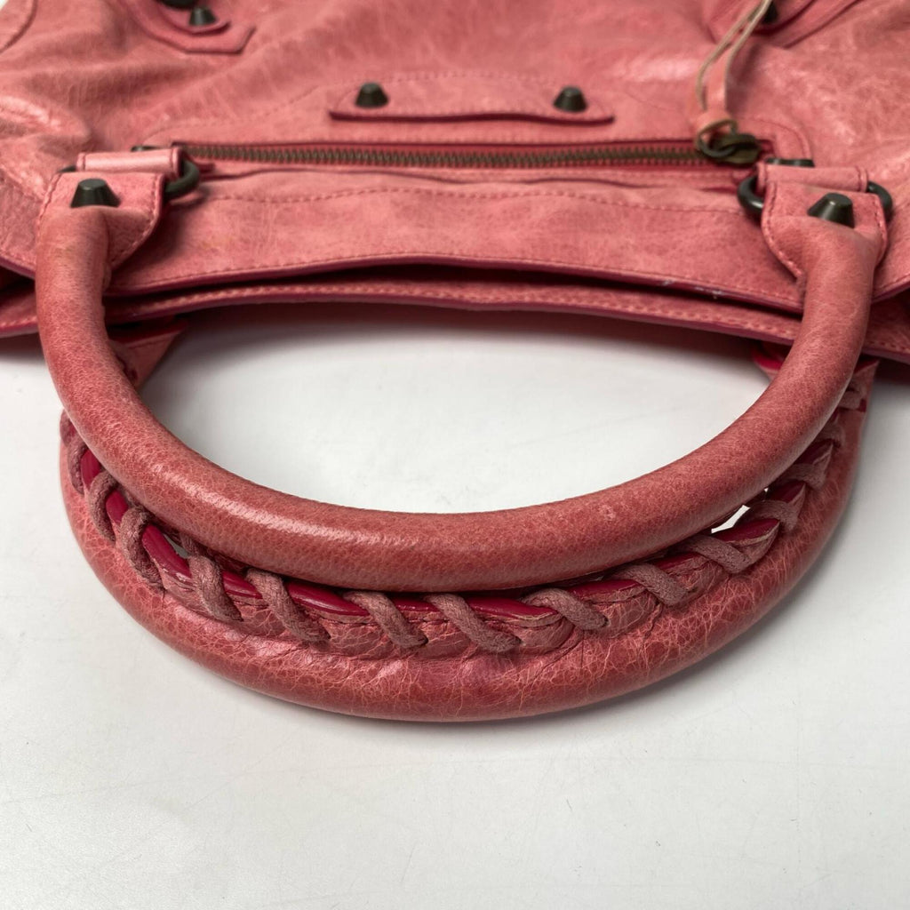 Balenciaga Pink Leather Handbag Shoulder