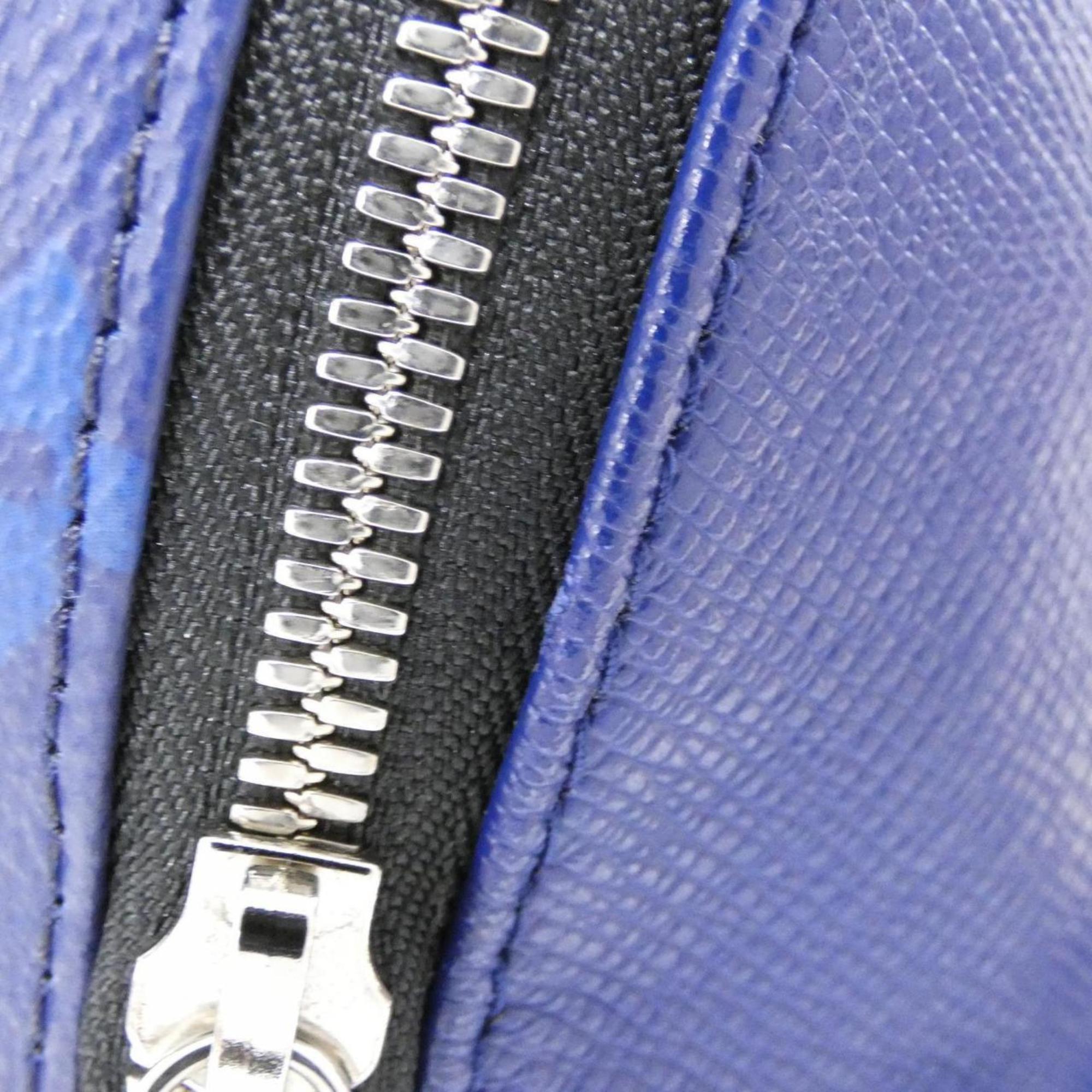 Louis Vuitton Cobalt Coated Canvas Leather Backpack