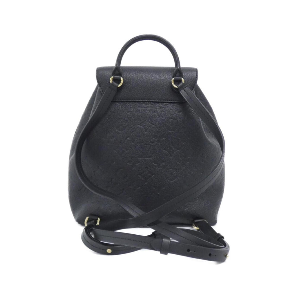 Louis Vuitton Black Leather Backpack