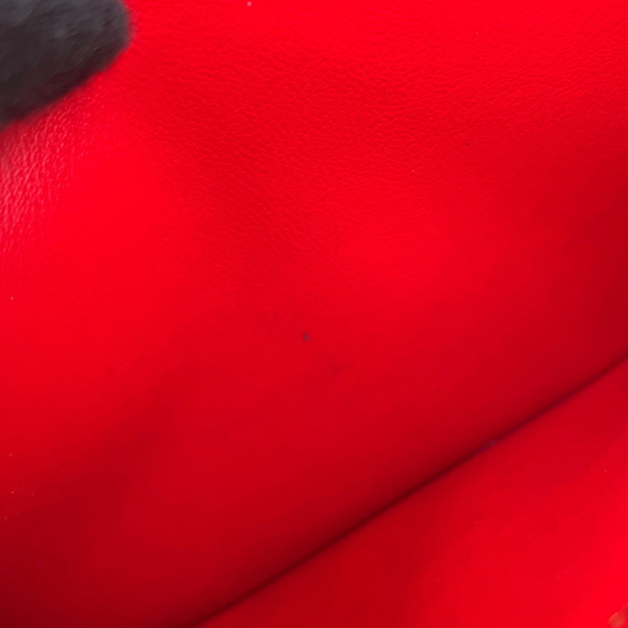 Louis Vuitton Damier Damier Canvas Ebene Red Color Pochette