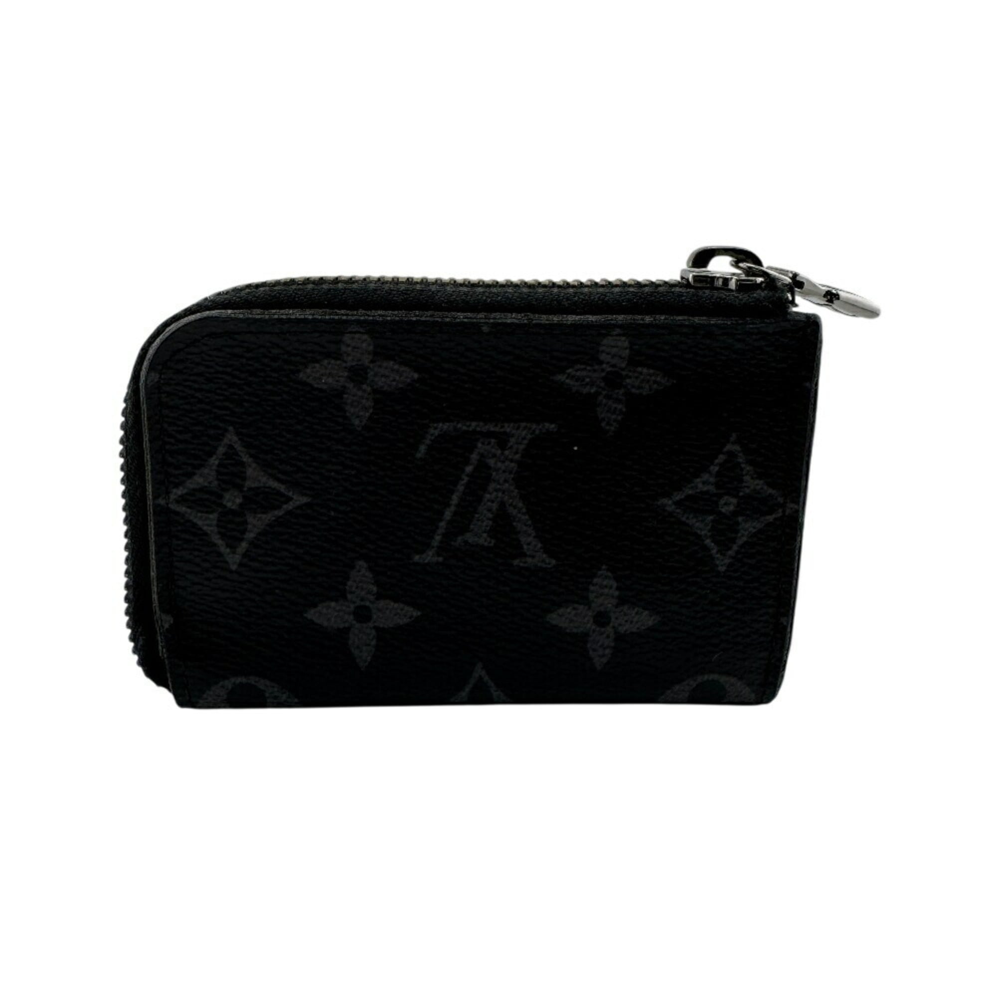 Louis Vuitton Black Leather Coin Purse/Coin Case