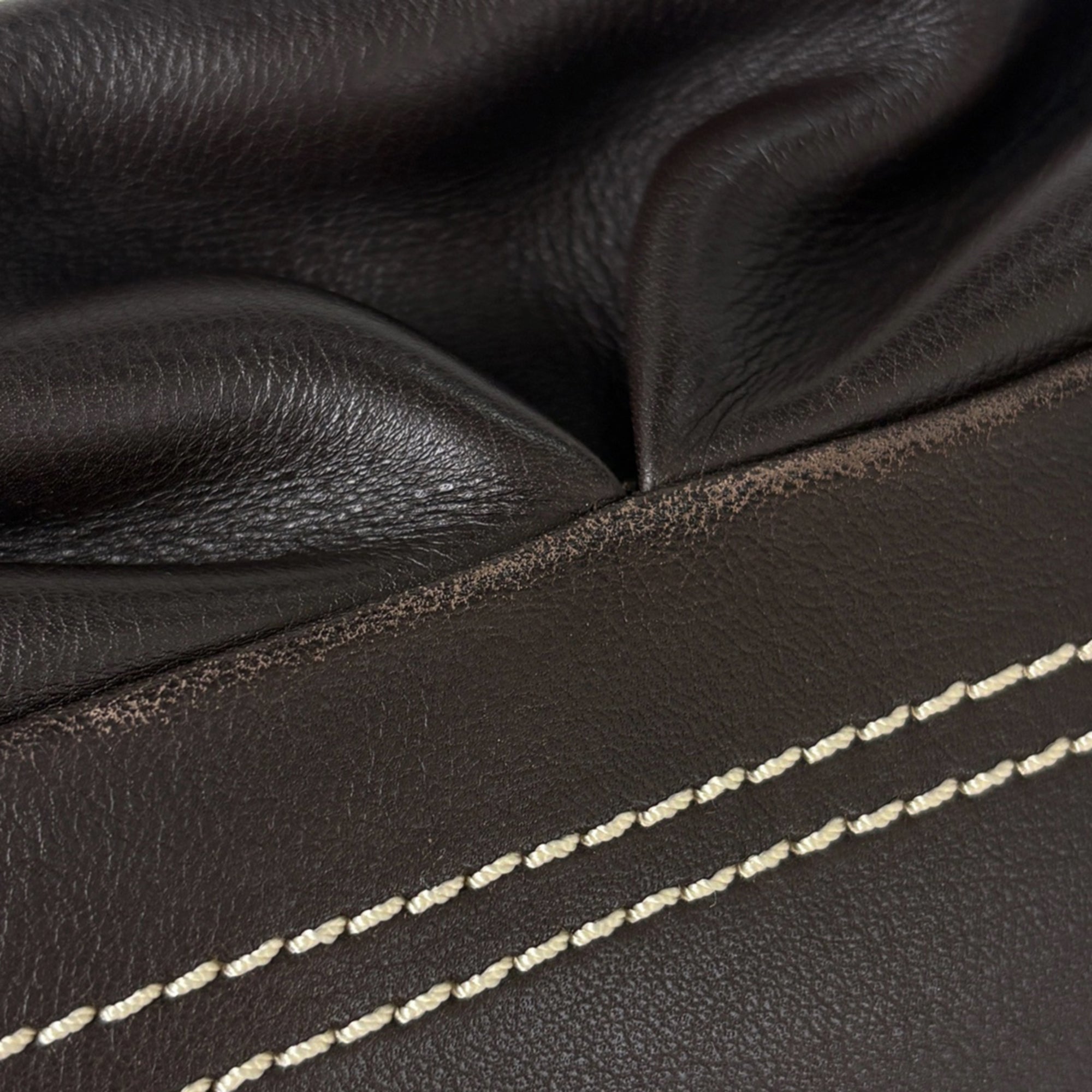 Celine Dark Brown Leather Handbag