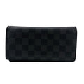 Louis Vuitton Damier Graphite Black Gray Leather Long Wallet