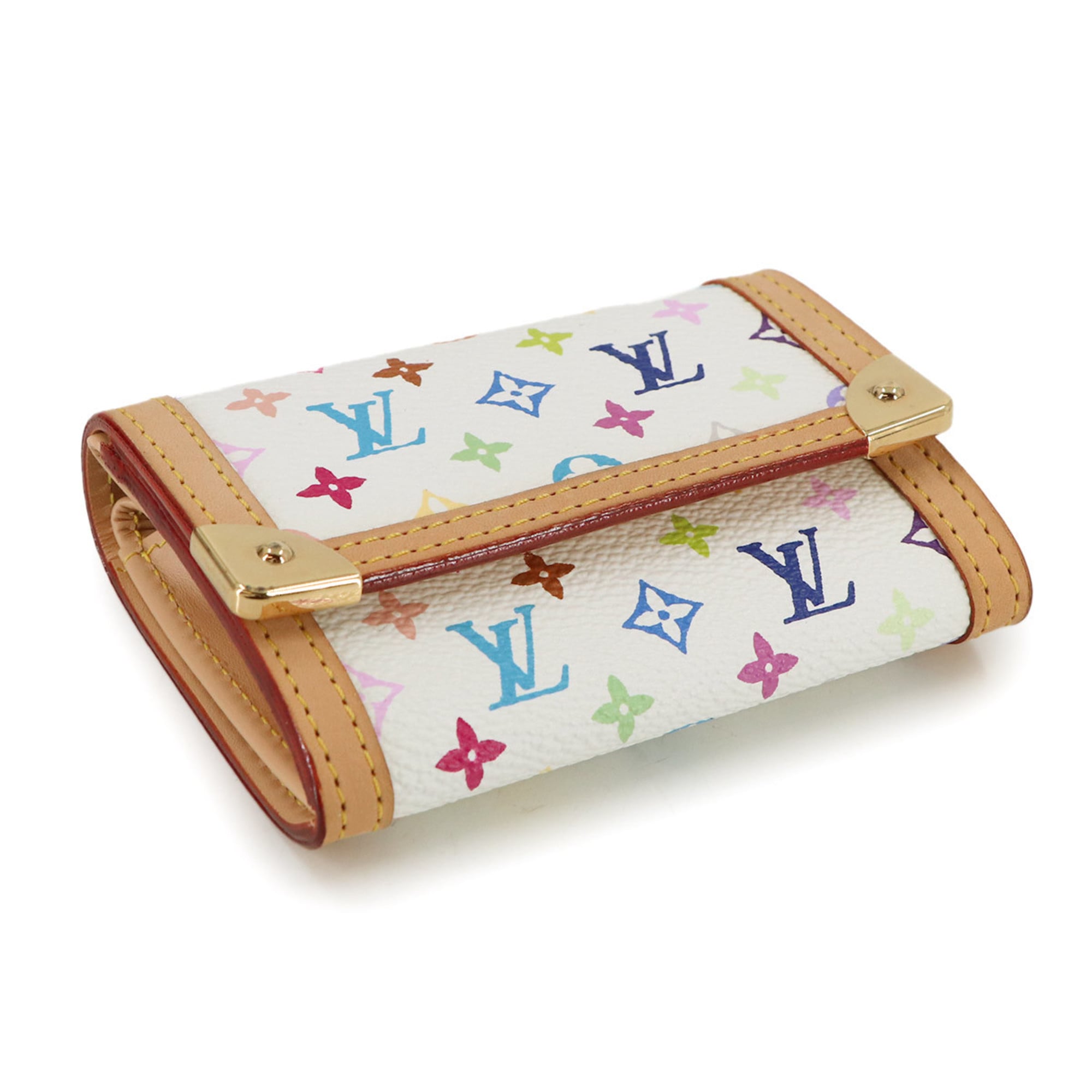 Louis Vuitton Blanc Monogram Multicolore Coin Purse/Coin Case