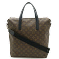 Louis Vuitton Black Brown Monogram Monogram Shoulder Bag Tote Bag