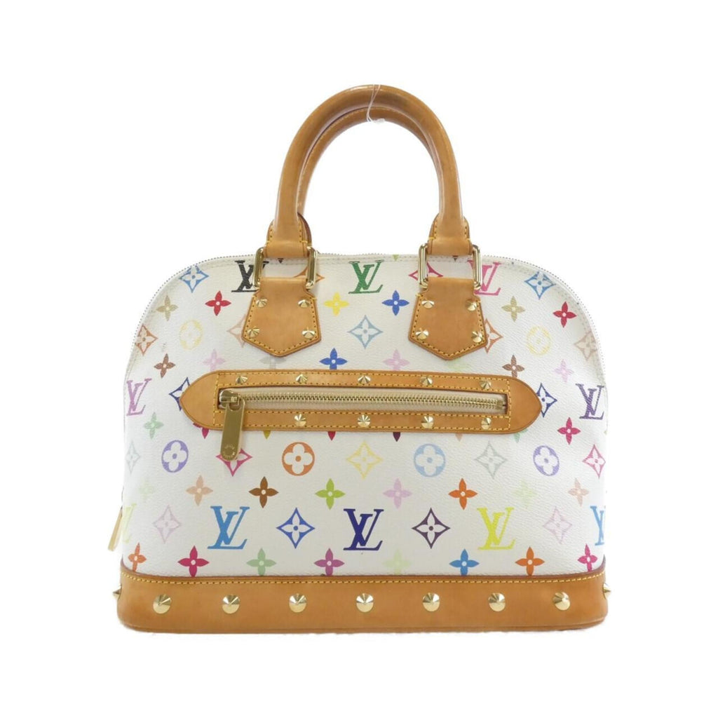 Louis Vuitton Multi-Color White Coated Canvas Handbag