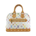 Louis Vuitton Multi-Color White Coated Canvas Handbag