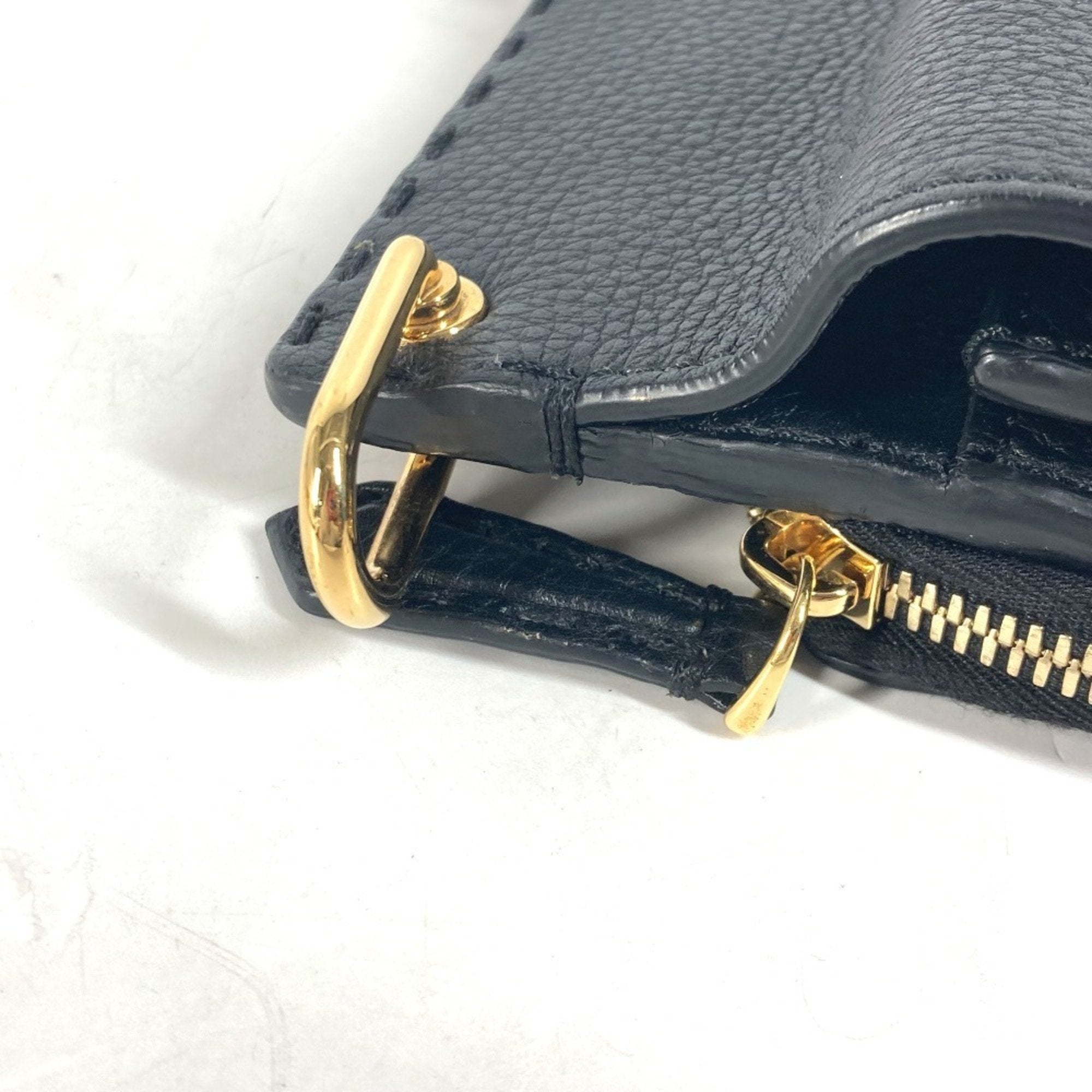 Fendi Black Leather Briefcase Handbag