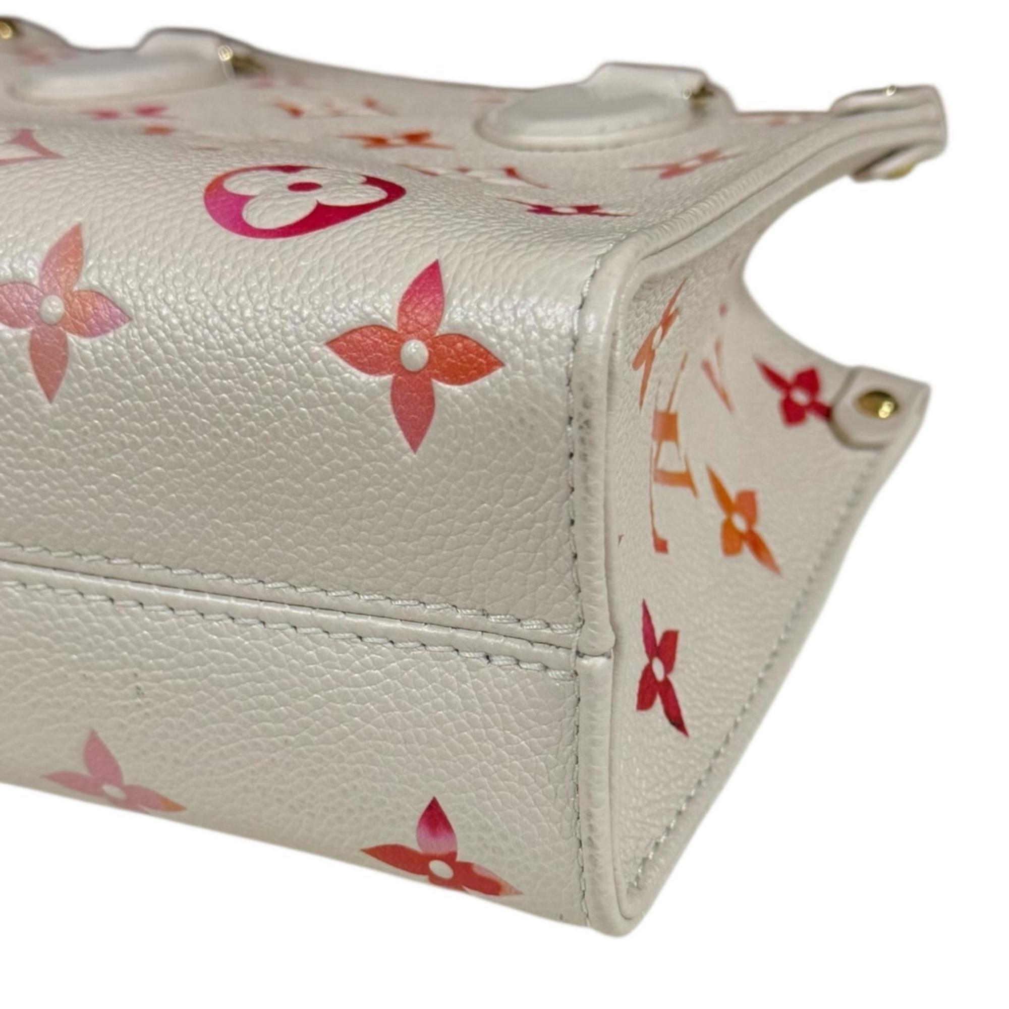 Louis Vuitton Orange Pink White Monogram Empreinte Shoulder Bag