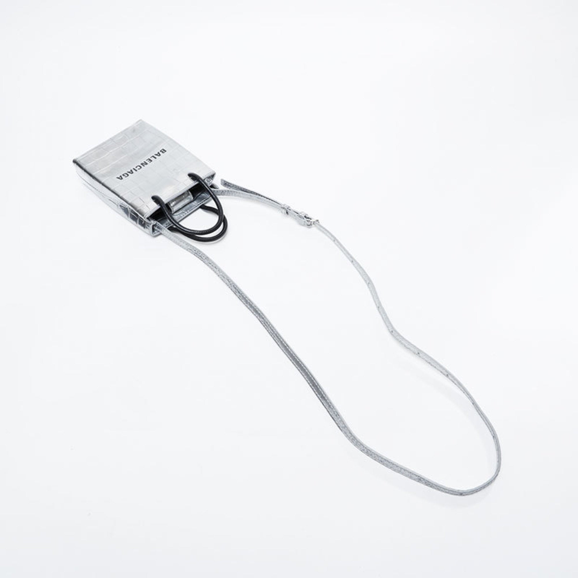 Balenciaga Silver Leather Shoulder