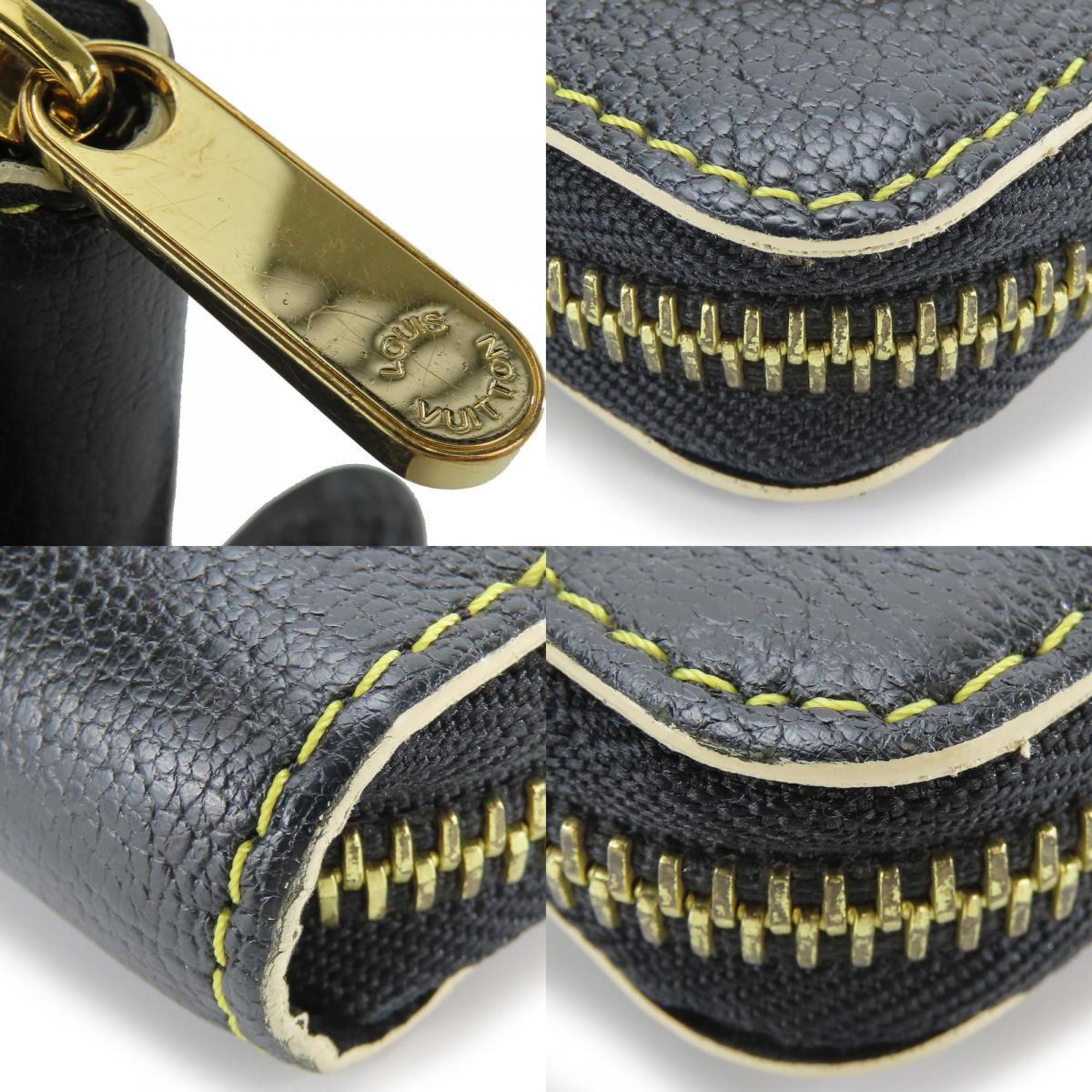 Louis Vuitton Black Leather Long Wallet