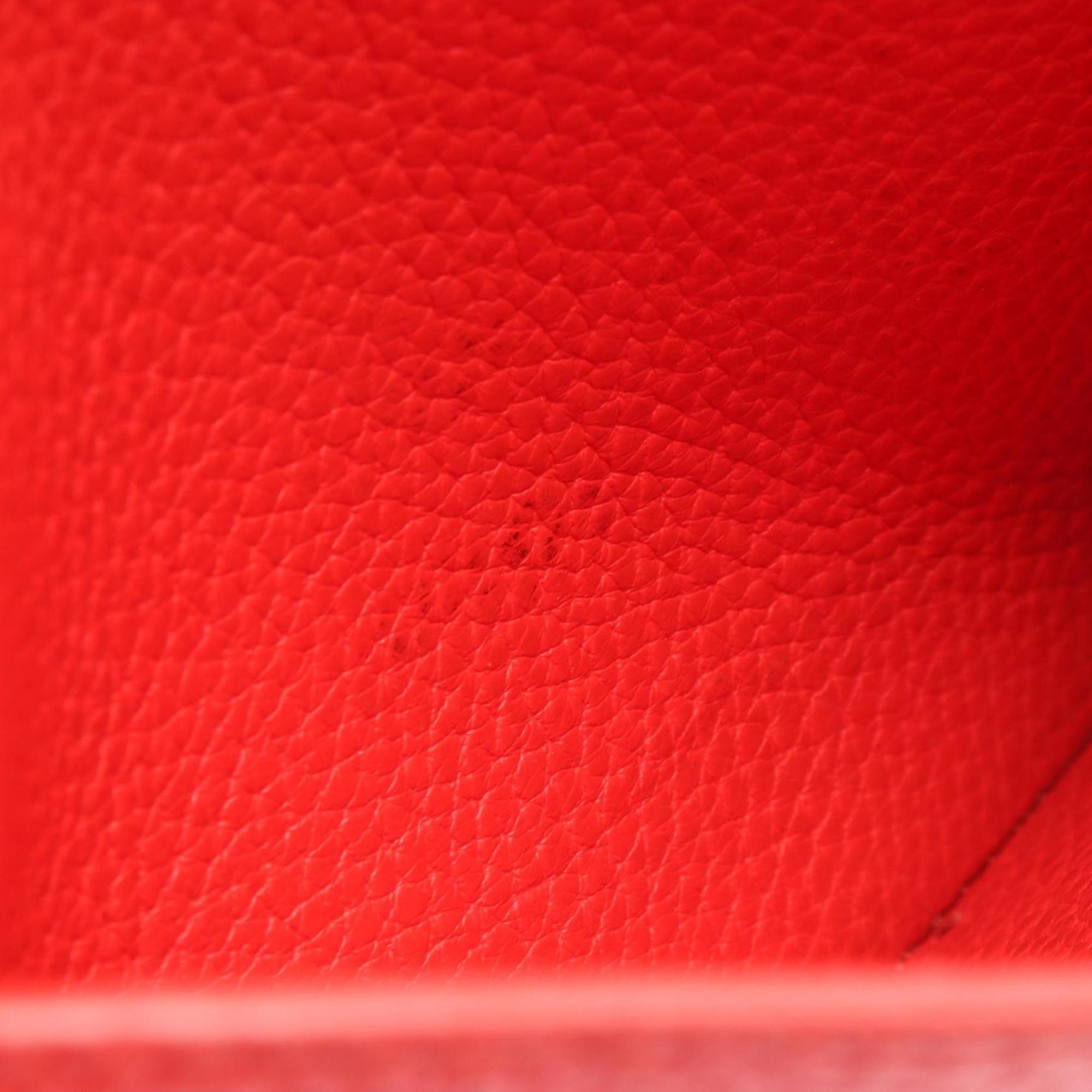 Louis Vuitton Red Color Leather Handbag