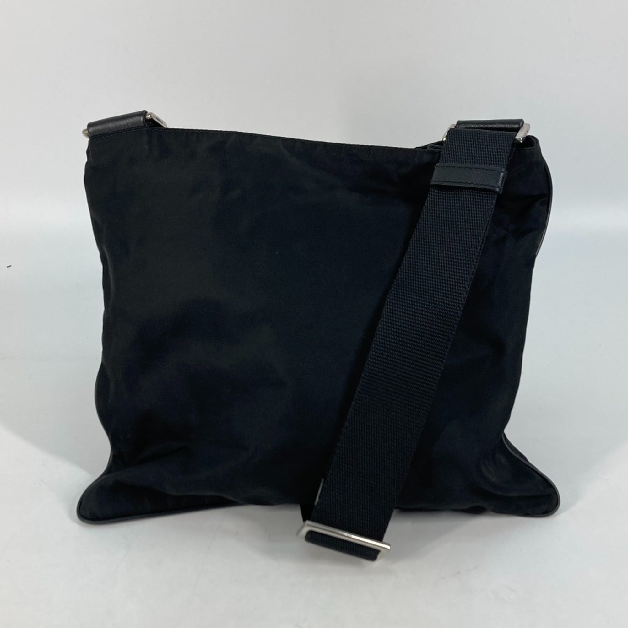 Prada Black Nylon Pochette Shoulder Bag