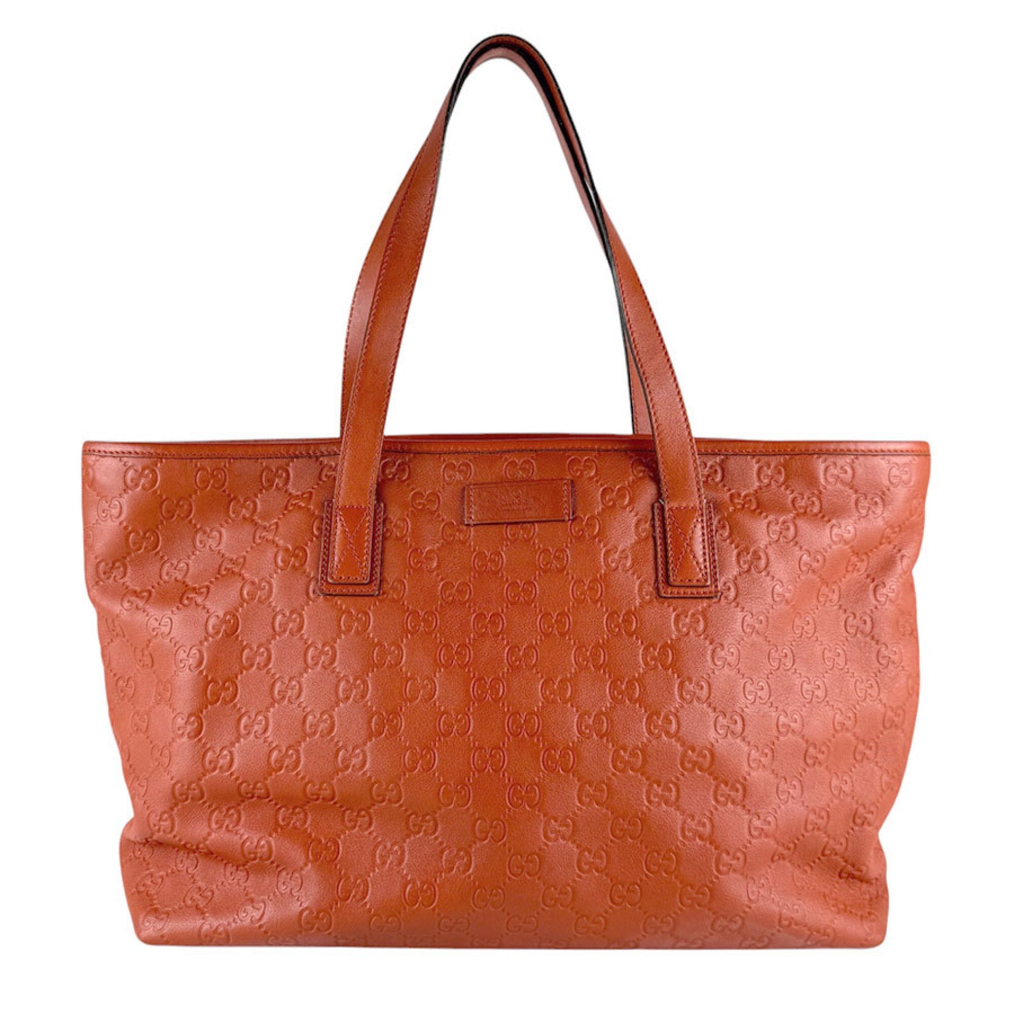 Gucci Orange Leather Handbag (Pre-Owned)