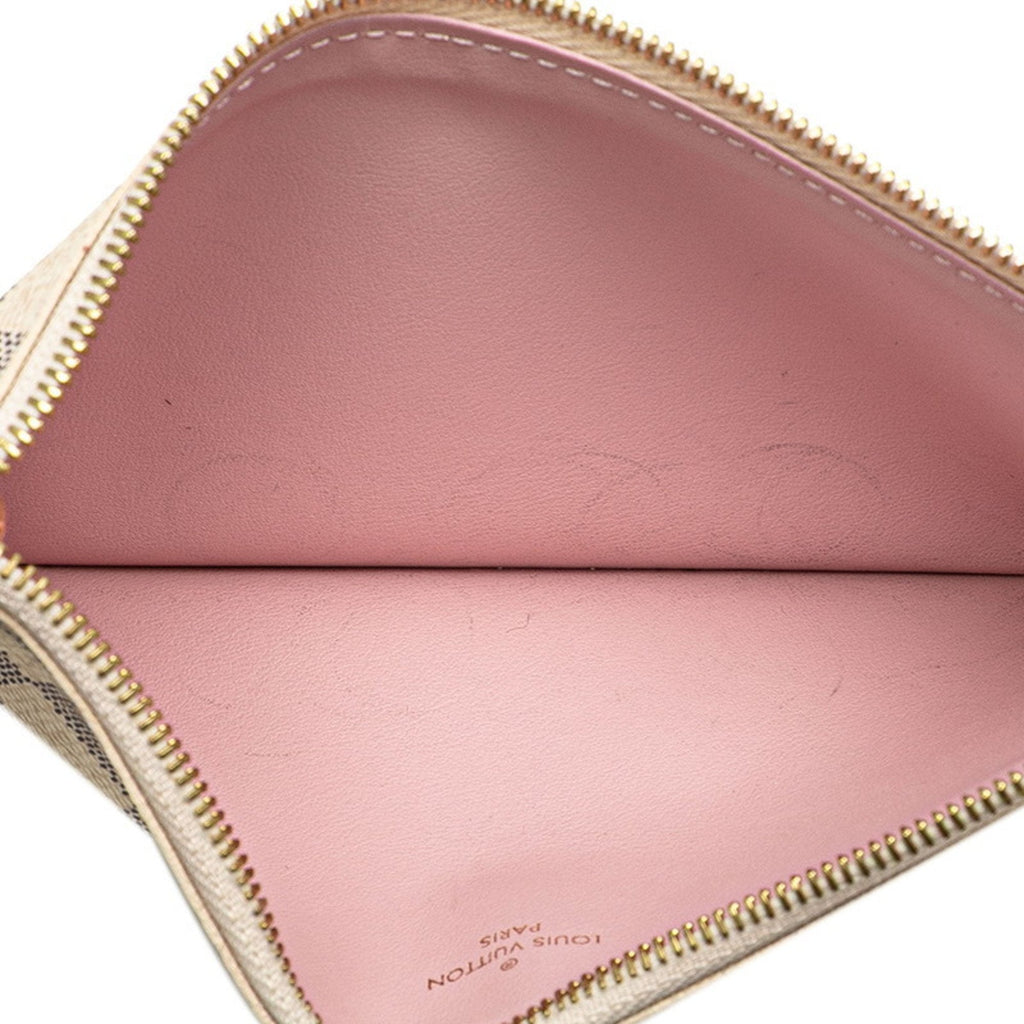 Louis Vuitton Damier Azur Ivory Pvc Leather Pochette Shoulder Bag