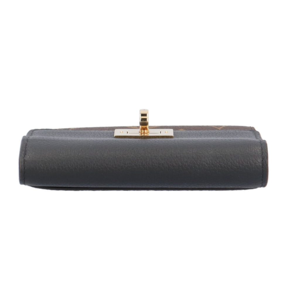 Louis Vuitton Black Brown Monogram Wallet (Tri-Fold)
